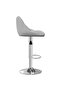 Bar Stool 2 pcs Light Grey Velvet - 4