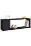 TV Cabinet Black 100x24x32 cm Engineered Wood - 5