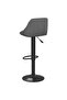 Bar Stools 2 pcs Dark Grey Velvet - 5