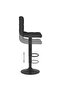 Bar Stools 2 pcs Black Fabric - 6