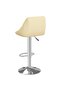 Bar Stools 2 pcs Cream Faux Leather - 4