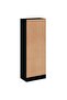 3-Tier Book Cabinet Black 40x24x109 cm Engineered Wood - 5