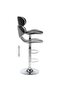 Bar Stools 2 pcs Black Faux Leather - 4