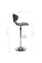 Bar Stools 2 pcs Grey Faux Leather - 3