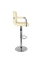 Bar Stool Cream Faux Leather - 2