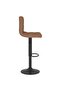 Bar Stools 2 pcs Brown Fabric - 4