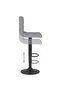 Bar Stools 2 pcs Light Grey Fabric - 6