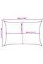 Sunshade Sail 160 g/m² Cream 4x5 m HDPE - 3