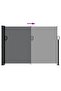 Retractable Side Awning Black 140x600 cm - 4