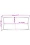 Sunshade Sail 160 g/m² Cream 2x3.5 m HDPE - 3