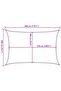 Sunshade Sail 160 g/m² Cream 2x3 m HDPE - 3