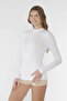 Women's Turtleneck Long Sleeve White Undershirt