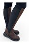 Stretch Boots with Thick Sole Rubber Detail Below the Knee, Suitable for All Sizes - 2