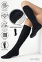 Bamboo Non-Slip Sole Silicone Hajj Umrah Tawaf Pregnant Pilates Yoga Below-Knee Black Long Socks