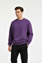 Unprinted Basic Oversized Crew Neck Fleece-Lined Unisex Comfortable Fit Sweatshirt - 2