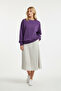 Unprinted Basic Oversized Crew Neck Fleece-Lined Unisex Comfortable Fit Sweatshirt