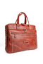 Genuine Leather Briefcase-Laptop Bag with Shoulder Strap - 3