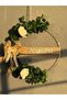 Welcome Eucalyptus and White Rose Detailed Modern Door Ornament Wall Decor Gift - 6