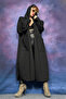 Hooded Long Cardigan with Pockets - 4