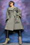 Buklet Wide Cut Cardigan/Coat/Jacket with Pockets under the Knees - 5