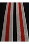 4cm Wide Red White Shiny Glitter Waist Elastic