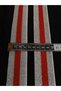 4cm Wide Red White Shiny Glitter Waist Elastic - 2