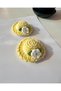 Newborn Baby Buckle Handmade Mixed Hat 2-Piece Clip Hairless Baby Buckle Set - Gift - 2
