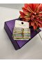 Striped Colorful Mineral Steel Earrings - 4