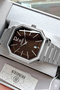 Original Gift Men's Watch with Calendar Silver Color Steel Band 3 Atm Water Resistant Hme2076C4 - 6