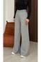 Gray Women's Comfortable Fit Knitwear Pants Size 38/40 - 6