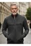 Judge Collar Men's Zip-Up Large Size Double Pocket Dad Cardigan - 2