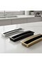 Recessed handle luxury country kitchen furniture cabinet drawer pull antique yellow 32mm - 8