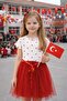 Girls' Short Sleeve Printed Tulle Pageant Dress - 2