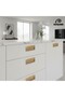 Flush Handle Luxury Country Kitchen Furniture Cabinet Drawer Handle Matte Gold 32 mm - 7