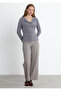 Smoked Color Elira Draped Blouse - 4