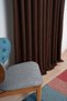 Ada Fon Velour Curtain Economic Elegant Suitable for Any Room Living Room Children's Bedroom 1/2.5 Pile Brown - 2