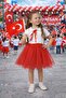 Lined Tulle Short Sleeve Graduation Holiday April 23 Performance Dress