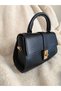 Women's Hand & Shoulder Bag with Lock Detail, Classic Design, Stylish Bag - 3