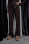Plum Waist Detail Snap-Button Knit Set - 6