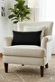 Black Luxury Soft Textured Velvet Living Room Throw Pillow Cover - 4