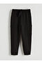 Lcw Kids Black Elastic Waist Boys Jogger Sweatpants 2 Pack - 2