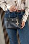 Women's Black Handbag - Adjustable Long Strap - with Charm Gift -Fibag
