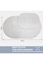Cream Oval Bath Mat Set of 2, Leather and Non-Slip Base, Soft Textured, Machine Washable - 2