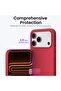 Case for iPhone 17 Pro Max (6.9") - Liquid Silicone Anti-Skid Full Protection Shockproof Soft Red - 4