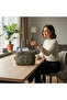 Women's Khaki Quilted Shoulder Bag Waterproof Buzzy Fabric 4 Compartments - 3