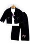 Girl's 3-Piece Heart Embroidered Jean Set, Girl's Denim Set, Holiday Combination, 5-12 Years Old Denim Set - 2