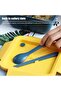 Lunch Box, 4-3-2-Compartment, 1100ML, Microwave & Dishwasher Safe, BPA Free (Yellow 314) - 6
