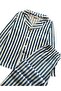 Boy's 100% Cotton Blue and White Striped Shirt Collar Buttoned Long Sleeve Pajama Set - 5