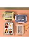 Lunch Box, 4-3-2-Compartment, 1100ML, Microwave & Dishwasher Safe, BPA Free (Yellow 318) - 2