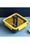 Lunch Box, 4-3-2-Compartment, 1100ML, Microwave & Dishwasher Safe, BPA Free (Yellow 314)